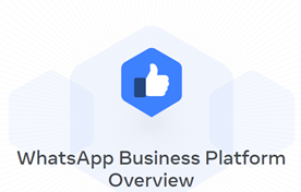 whatsApp business platform - Inicio