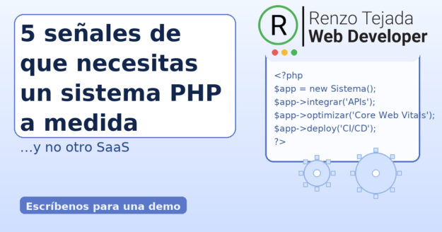 5 señales de que necesitas un sistema PHP a medida