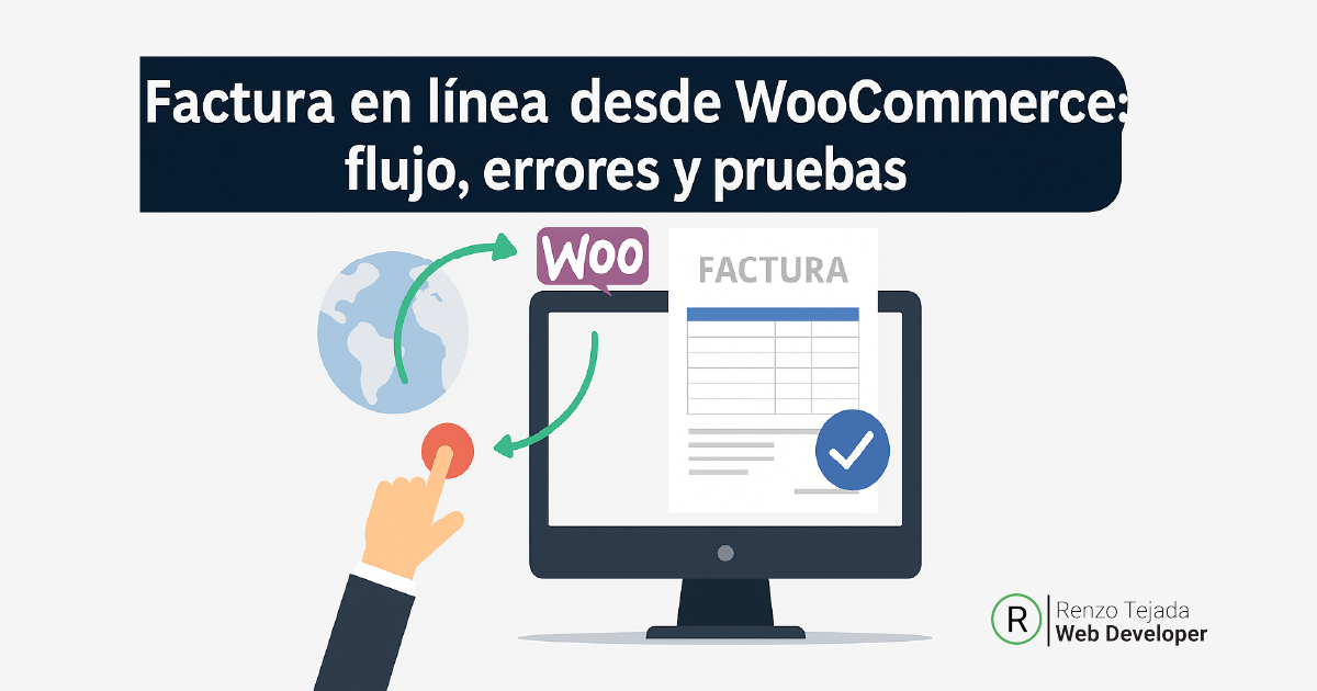Factura en línea desde WooCommerce flujo, errores y pruebas Factura en línea desde WooCommerce flujo, errores y pruebas